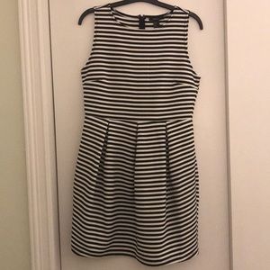 Black and White Striped Dress